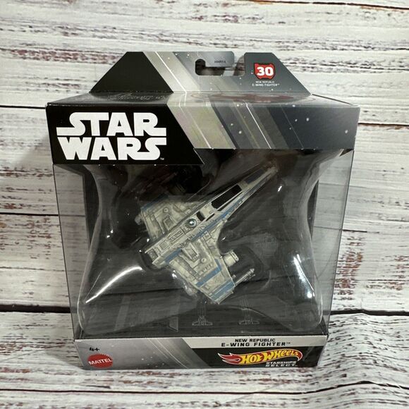 Hot Wheels Star Wars Starships Select New Republic E-Wing Fighter By Mattel New - Picture 1 of 8